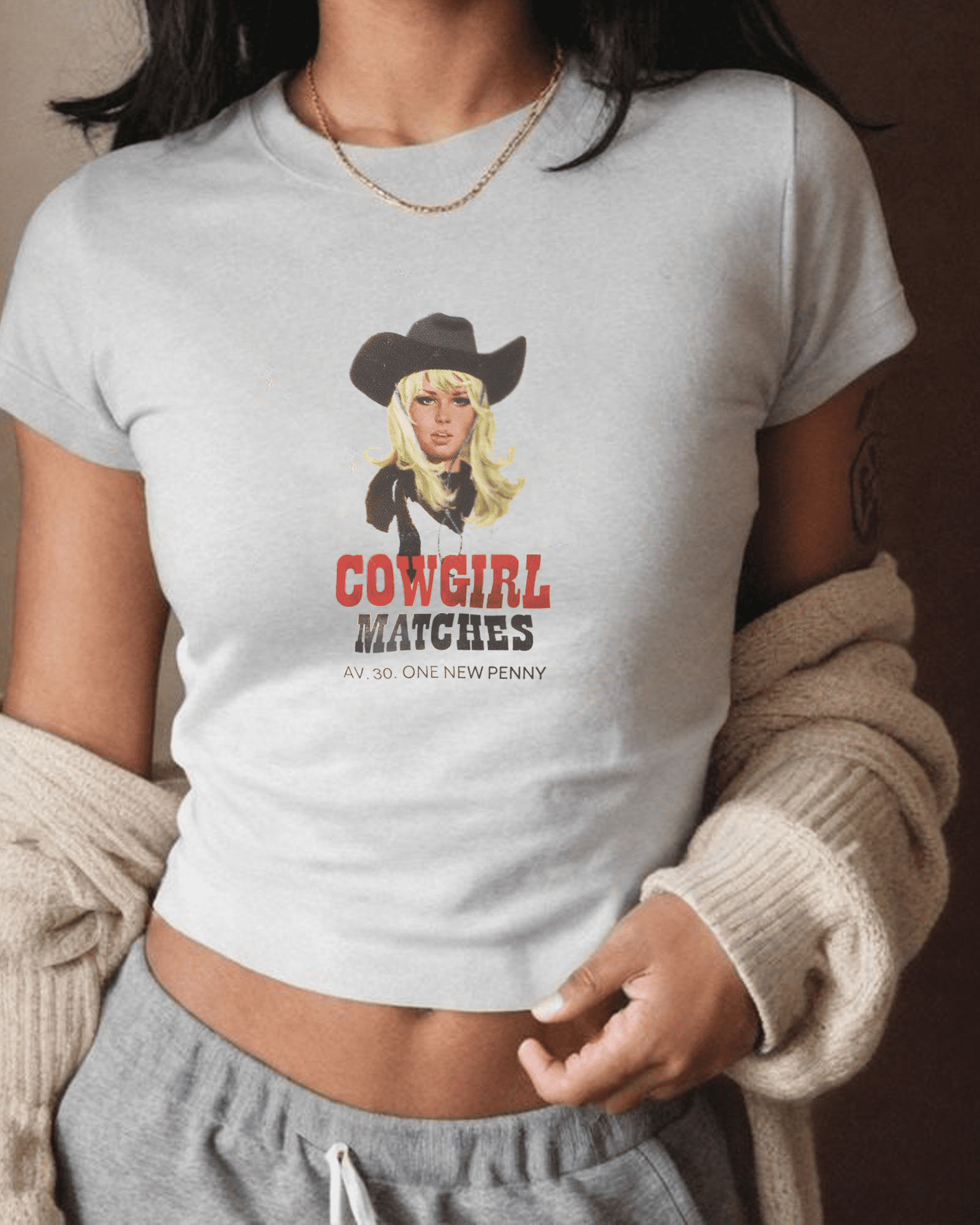 Cowboy Matches Modelled Mock Up