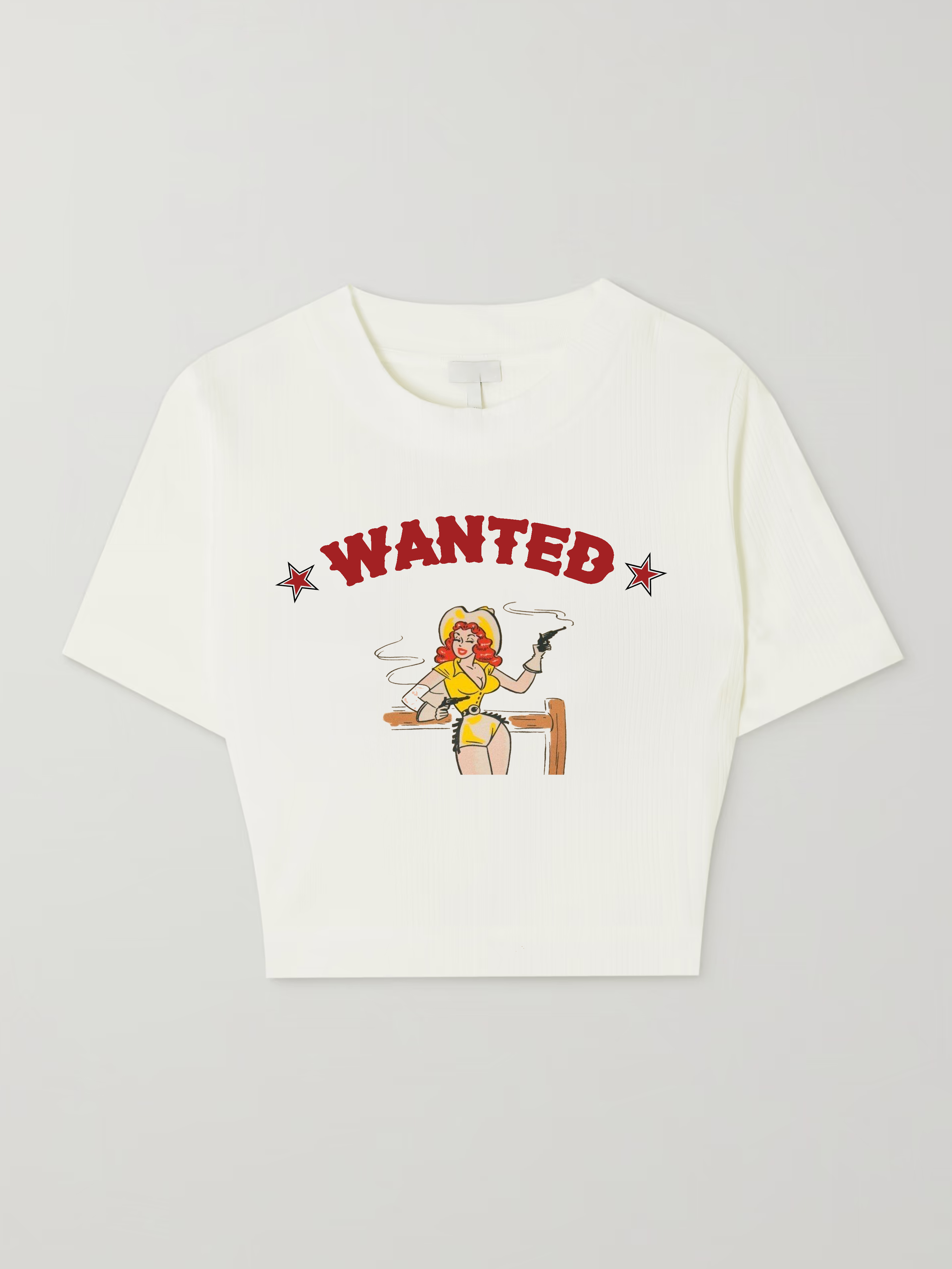Wanted Womens Tee Front Baby Tee