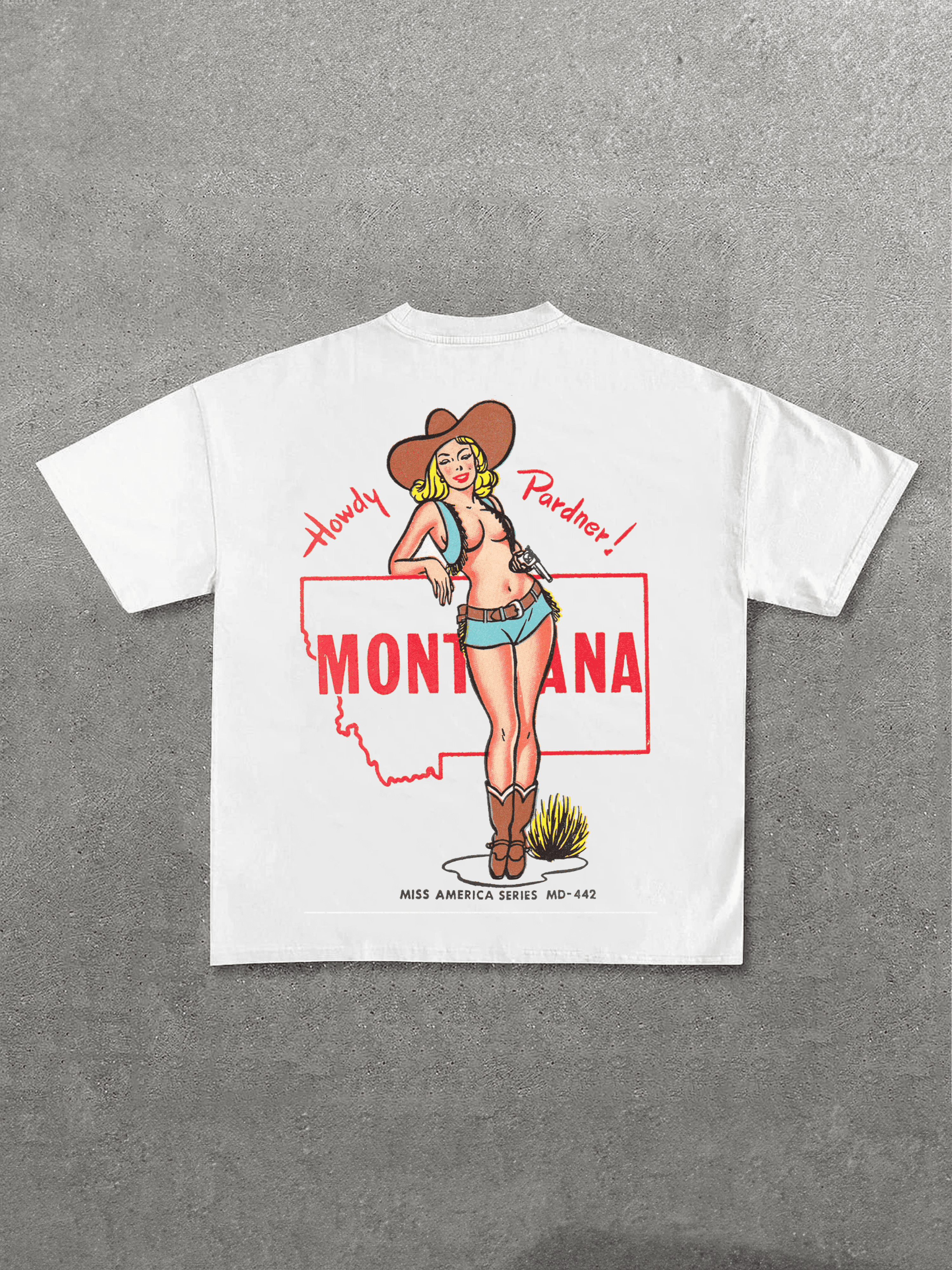 White Montana Pecan Tee