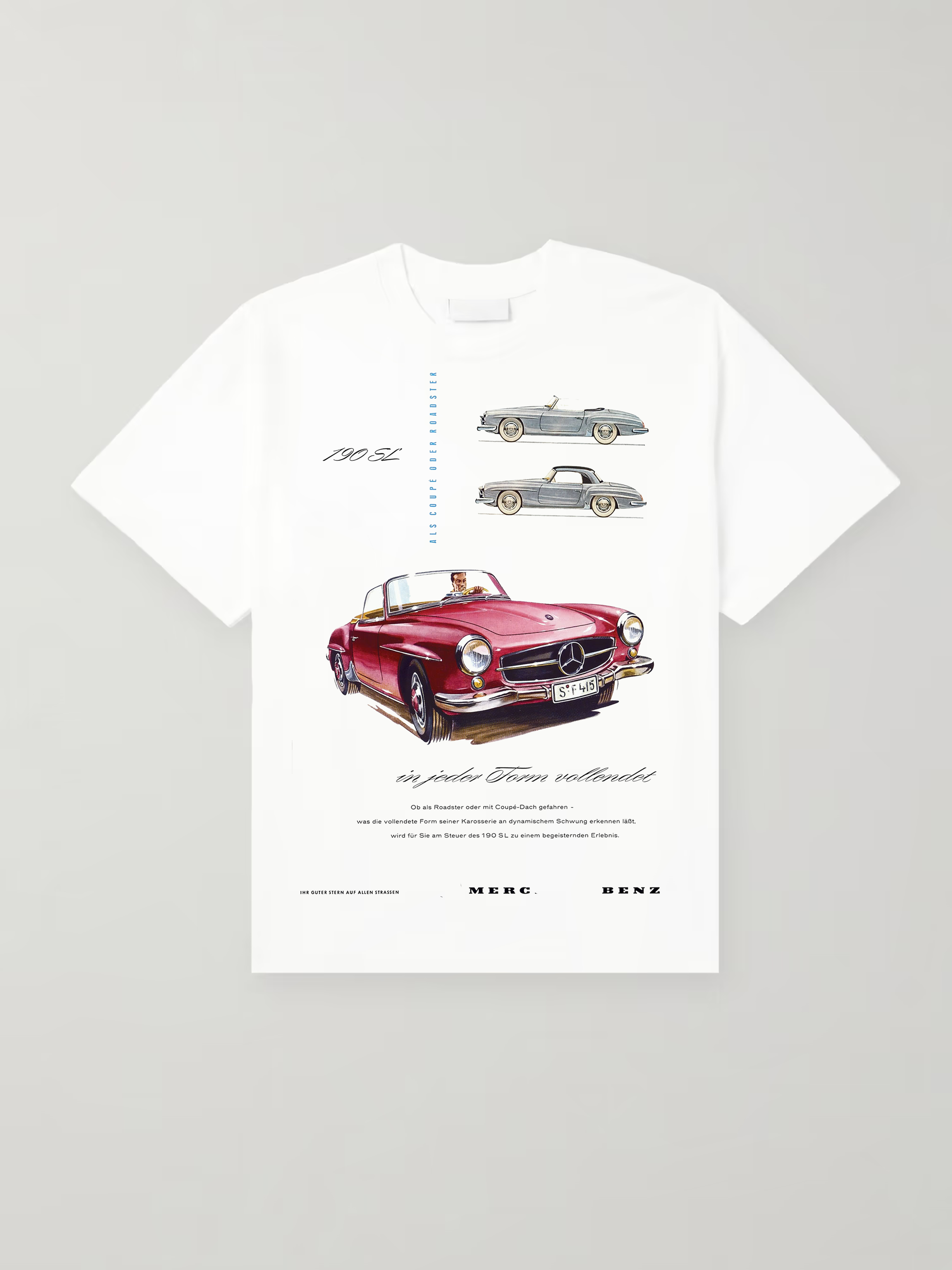 Isolated Merc Tee 1 Without Logo Tee White Front